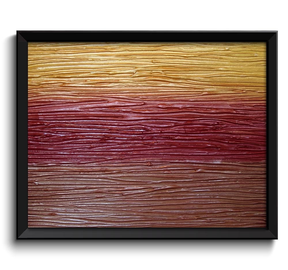 Abstract Painting Fine Art Print Texture Metallic Burgundy Red Gold Brown Modern Wall Decor Bedroom 