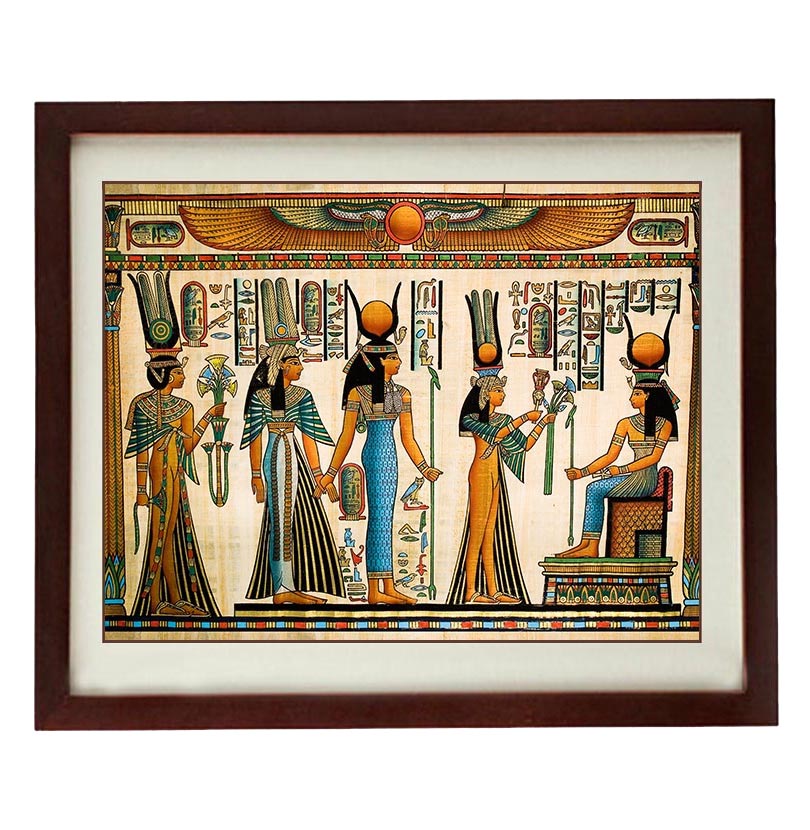 Ancient Egypt Art Print Parchment Paper Old Antique Style Printable Vintage People Egyptian King Que