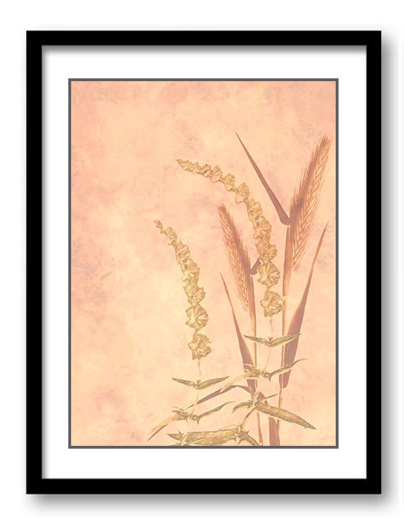  Wheat Field Wheat Field Print Coral Beige Landscape Nature Art Print Old Antique Vintage Printable 