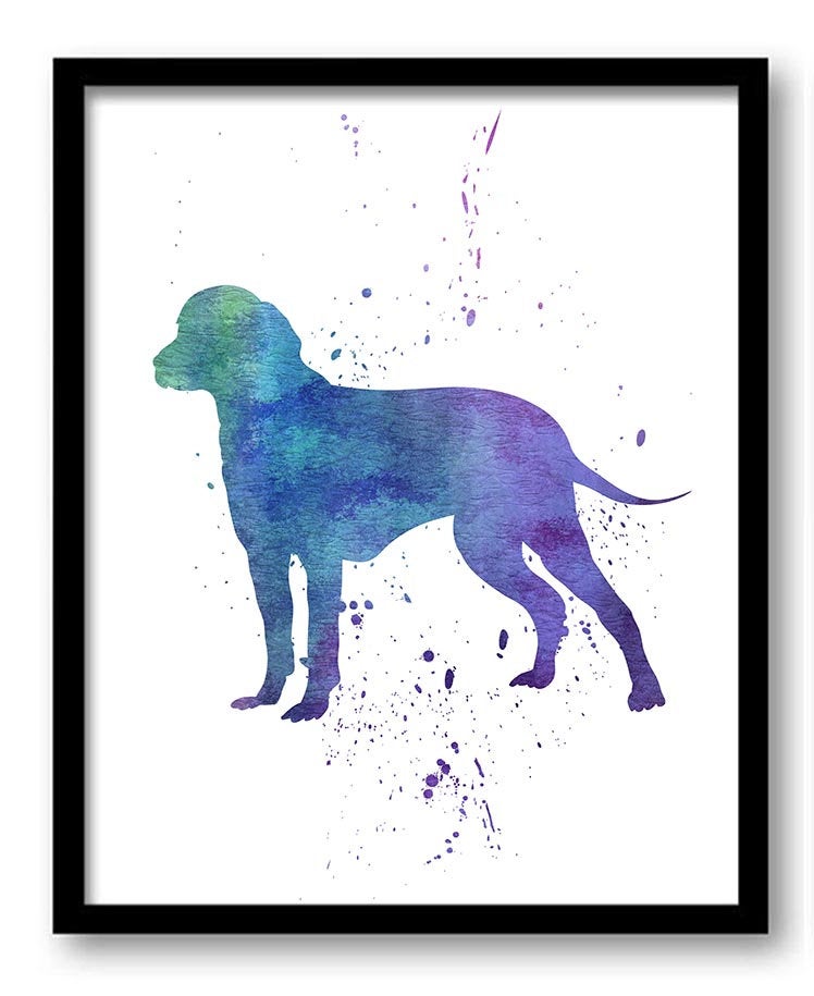 Finnish Trackhound Dog Watercolor Art Painting Print Poster Art Painting Breeds Home Decor Wall Art 