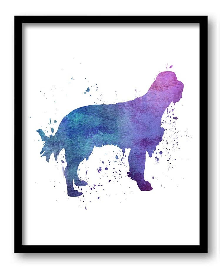 Pointer Setter Dog Watercolor Art Painting Print Poster Art Painting Dog Breeds Home Decor Wall Art 